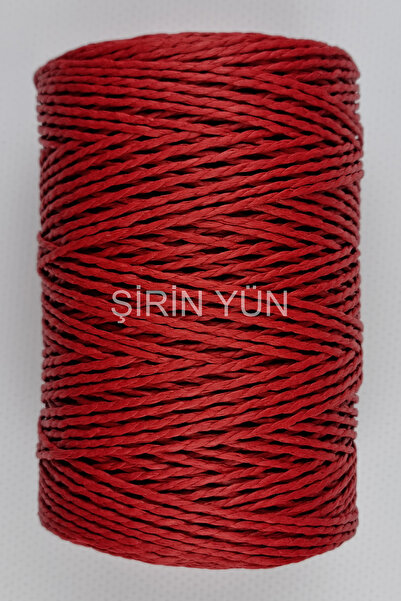Şirin Yün Sarılmış Kağıt İp 200 Gram 240 Metre Koyu Kırmızı 13