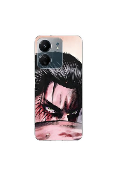 PPKin Redmi 13C Compatible Anime 1/2 Design Transparent Case