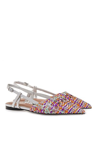 Exe Shoes Γυναικεία Παπούτσια SLINGBACK 700-115 MIAMI Ασημί Λιλά Πολύχρωμο S4...