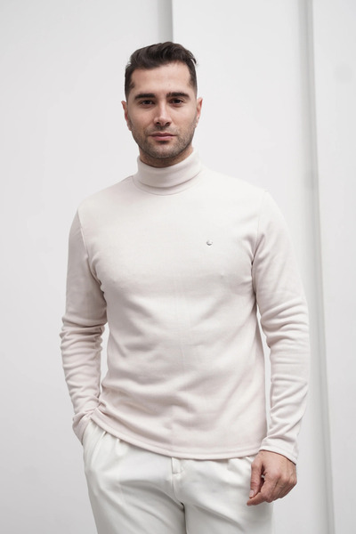 MODEFENDİ Slim Fit İtalyan Kesim Tam Balıkçı Boğazlı Kazak