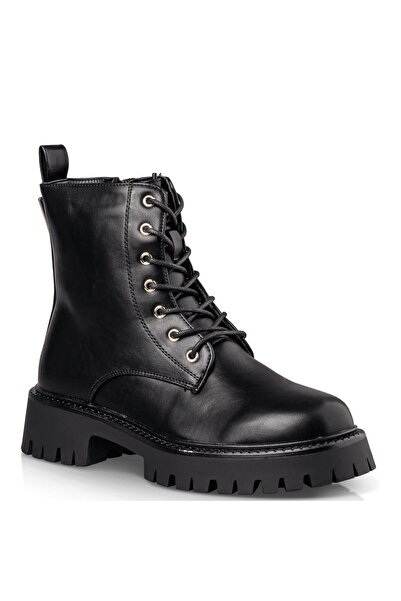 Envie Shoes Γυναικεία Mποτάκια Αρβυλάκια COMBAT BOOTS E23-22047-34 Μαύρο