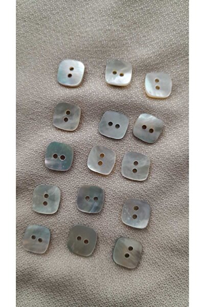 ILERI EUROPE Natural Agoya Genuine Pearl Mussel Shell Button 15 mm 8Pcs