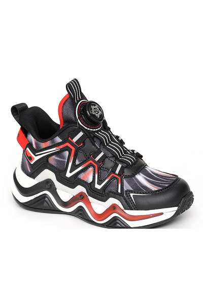 pepino 1963 Boy's Black-Red Fret Sports Shoes