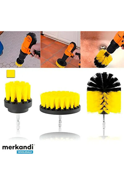 unbranded Set 3 perii Drillbrush pentru bormașină, accesorii curățare, perii ...