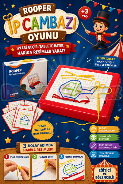 Doğan Oyuncak Dünyası Rooper İp Cambazı Oyunu - Oyuncak İp Geçirme - Resim Oy...