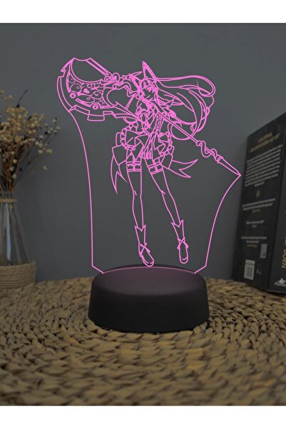 Yubi Design Rory Mercury, Gate - Pilli & Type-C Anime Dekoratif Hediye Lamba