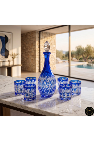 Kristal Market Cleopatra Meşrubat Şerbetlik ve Viski Takımı