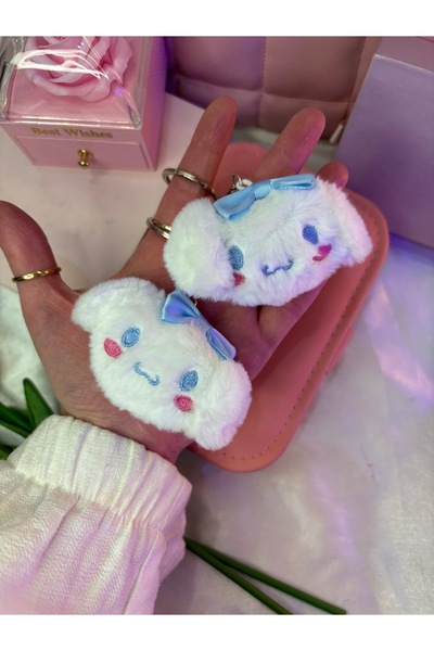 TATLIŞ 2 ADET MİNİ PELUŞ CINNamoroll ANAHTARLIK/hediyelik çanta süsü/çanta ch...