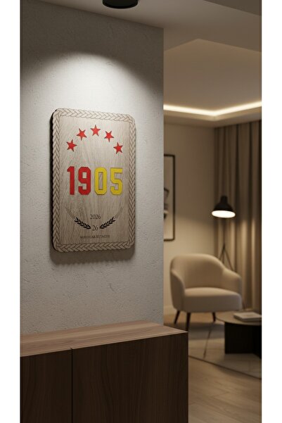 Grafiza Mayıslar Bizimdir Yazılı Ahşap Tablo Duvar Dekoru 27x19 cm – Galatara...