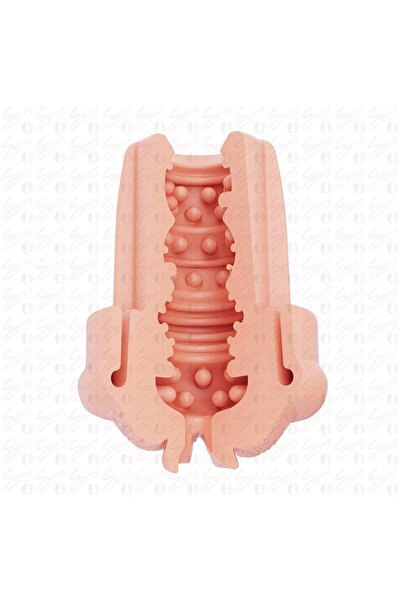 Erotica Pump Sleeve MXL - Hazneyi Kavrayan Büyük ve Geliştirilmiş Süper Gerçekçi Tırtıklı Doku Penis Pompası