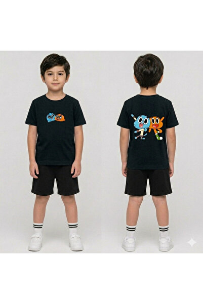 VODEXA Boys' and Girls' T-Shirt and Shorts Set 100% Cotton Summer Comfortable...