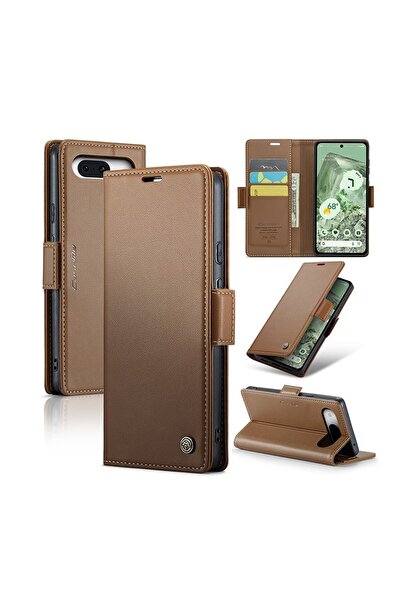 Caseme 023 Luminus Θήκη Πορτοφόλι Brown (Google Pixel 8a 5G)