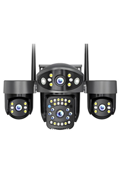 OEM Cameră de Supraveghere 3 lentile 4G 12MP Ultra HD PTZ 355° Zoom 5X Night ...