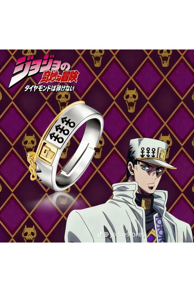 Sakura Konsept Butik Jojo Anime Ayarlanabilir Yüzük Cosplay Kujo Jotaro