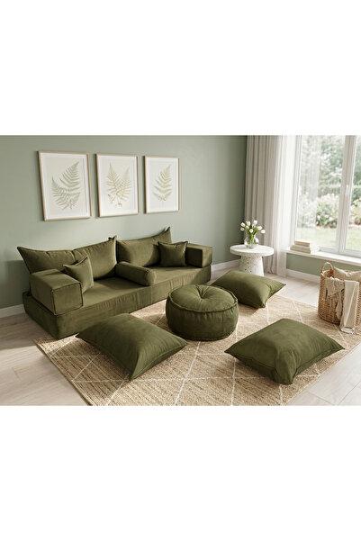 FEYZA DECOR HOME Premium Kadife Modern Şark Köşesi 12 Parça – 20 cm Süngerli ...