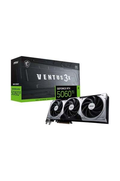 MSI GEFORCE RTX 5060 TI 8G VENTUS 3X OC GDDR7 128B DX12 PCIE 5.0 X16 (3XDP 1X...