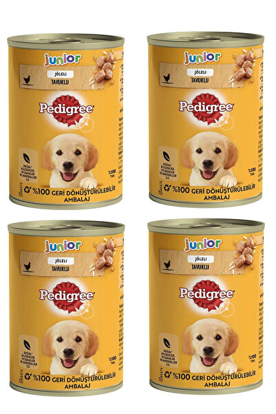 Pedigree Jöle İçinde Tavuklu Yavru Köpek Konservesi 400 gr x 4 Adet
