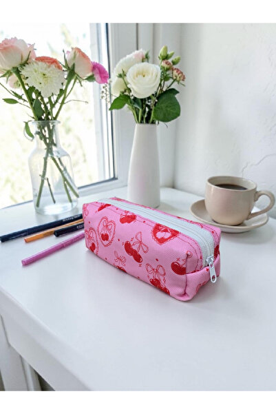 Nöşre Design Cherry Pencil Holder Heart Pencil Holder Multi-Purpose Organizer...