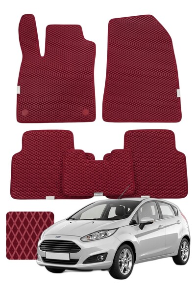 Evanotion Ford Fiesta 2008-2017 Özelleştirilebilir Premium Eva Oto Paspas Set...