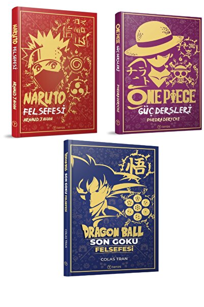 Teras Kitap Naruto + One Piece + Dragon Ball Felsefesi 3 Kitap Takım