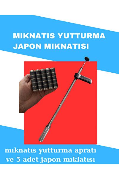 GÖKTULPAR Mıknatıs Yutturma Aparatı ve 5 Adet Japon mıknatısı