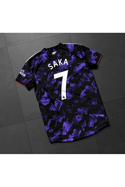 jabuka Arsenal 2023-24 Sezonu Bukayo Saka Özel Konsept Forması (MOR)