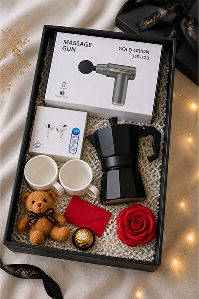 Artopio Moka Pot (3 fincan) + Air Pro 2 ANC Kulaklık + Şarjlı Masaj Tabancası...