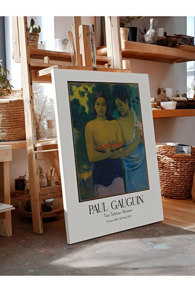 Postifull Paul Gauguin - Two Tahitian Women, Canvas Painting, Art Series No:1...