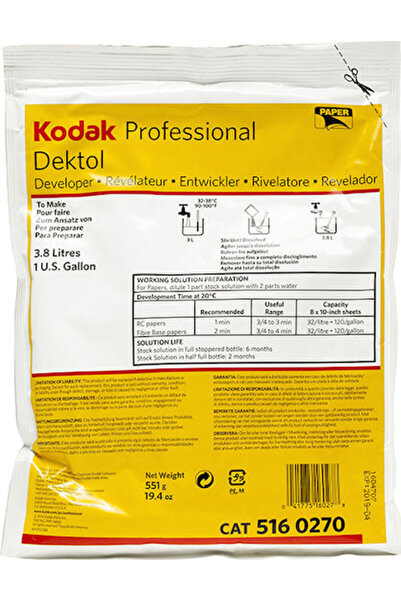 Kodak Χαρτί Ανάπτυξης DEKTOL 3.8 λίτρα