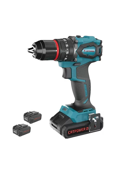CATPOWER EL ALETLERİ CatPower 4112 20 V Çift Akülü 2 Ah Darbeli Vidalama Maki...
