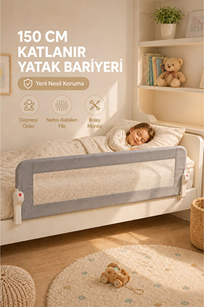 Wumboo 150 Cm Yatak Bariyeri - Güvenlik Bariyeri Koruyucu Bariyer,Bebek Bariy...