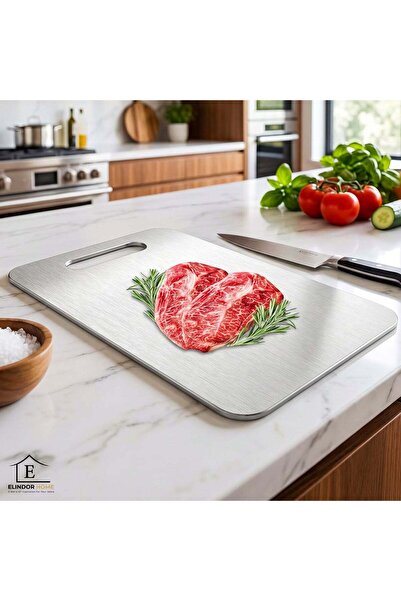 Elindor ® Stainless Steel 201 Chopper with Handle, Slim Design, 30 × 20 × 0.1...