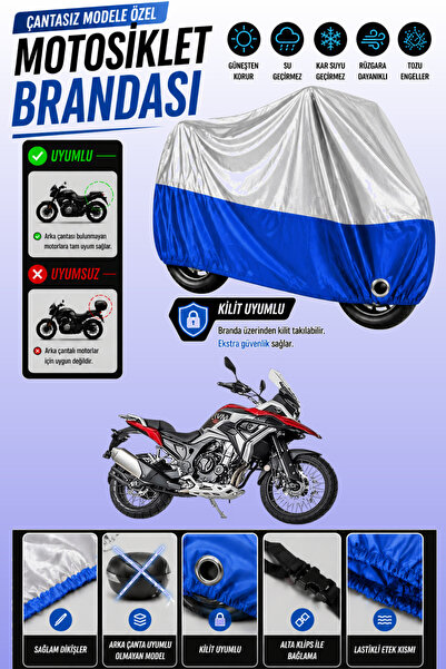 Cemku Twin غطاء محرك متوافق مع Jaw.a RVM 500 Adventure باللون الرمادي من الأع...