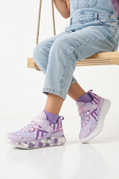 ruffon Lilac Purple Velcro Girls' Sports Shoes