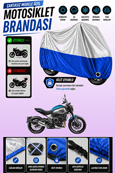 Cemku Twin Top Gray - Bottom Blue Cfmoto 700Cl-X Heritage Compatible Engine C...