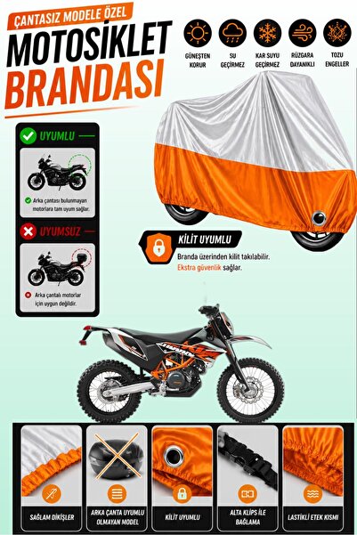 Cemku Twin Top Gray - Bottom Orange Ktm 690 Enduro R Compatible Engine Cover,...