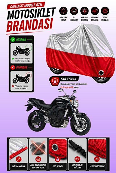 Cemku Twin غطاء محرك ياماها FZ6 متوافق مع اللون الرمادي العلوي والأحمر السفلي...
