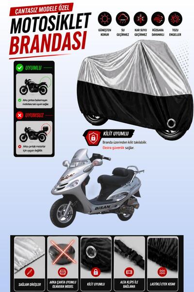 Cemku Twin Top Gray - Bottom Black Bisan Pacific 150 Compatible Engine Tarpau...