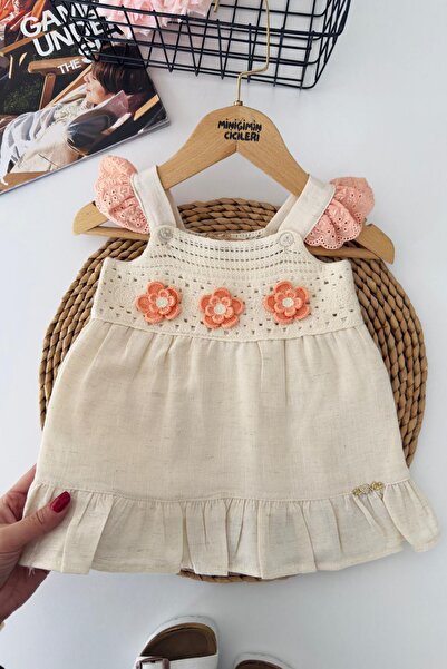 Minigimin Cicileri My Little One's Knitted Flowers Detailed Knitted Flower De...