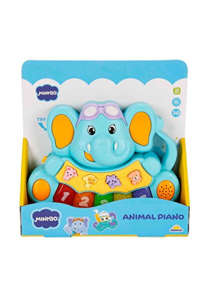 sunman toys Minibo Sesli ve Işıklı Piyanolu Fil S00005209 Mavi