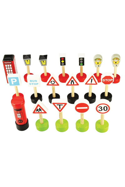 BIGJIGS Toys Traffic signs