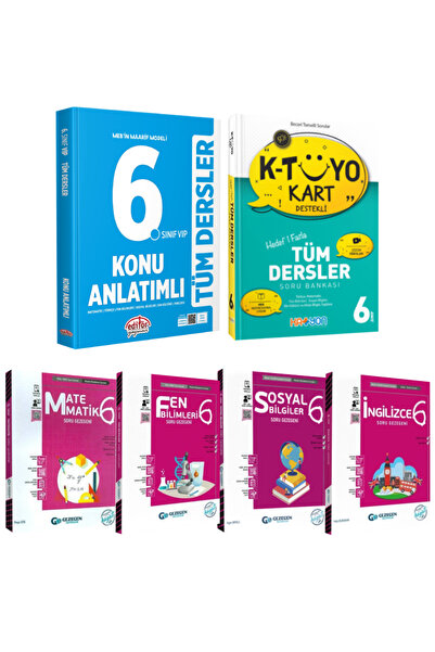 Editör Yayınevi Editör 6. Sınıf Tüm Dersler Konu Anlatımlı+Soru Bankası+Gezeg...