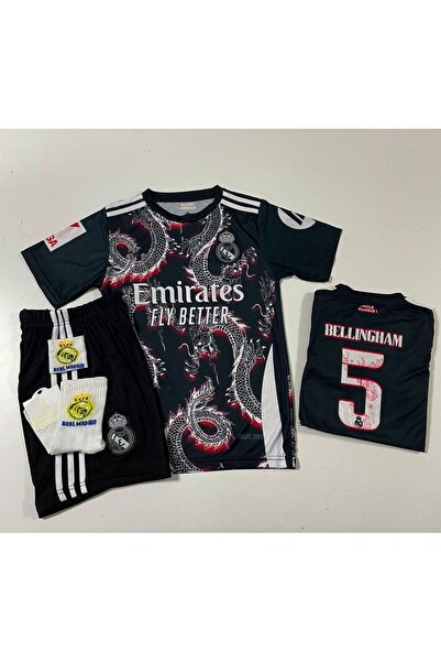 BREATHLESS Real Madrid 2024/25 Sezon Dragon Desen Jude Bellingham Çocuk Forma...