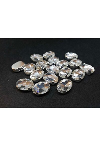 Ganz trend 13*18 (1.8cm)kasalı dikme Oval taş (20 adet)