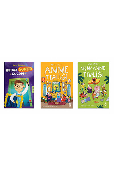 Timaş Çocuk Anne Terliği - Uçan Anne Terliği - Benim Süper Gücüm 3 kitap set