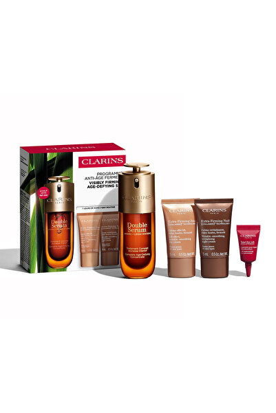 Clarins DOUBLE SERUM & EXTRA FIRMING CİLT BAKIM SETİ