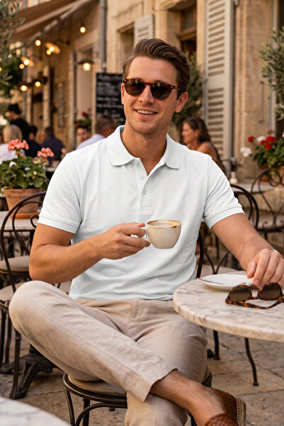 OSTORM Ferd Men's Polo Neck T-Shirt