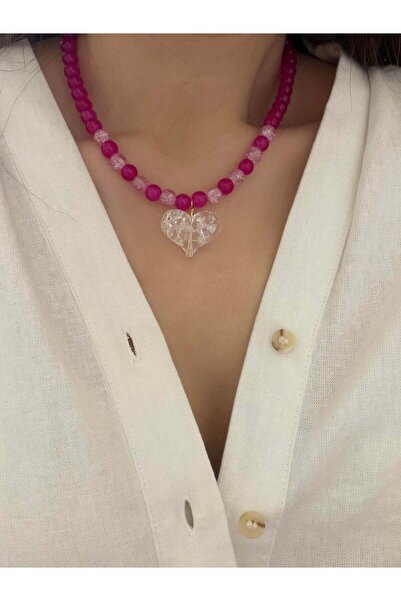 Venus Design Heart Bead Necklace