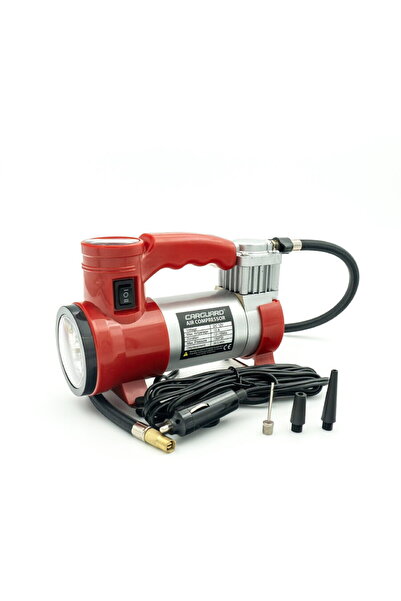 CarGuard Compresor auto 12V – 30 L/min – 150 PSI – carcasă metal + LED frontal