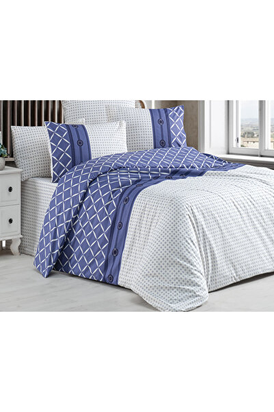 aytunç Lina 100% Cotton Single Elasticated (Fitted) Duvet Cover Set 160X220 cm